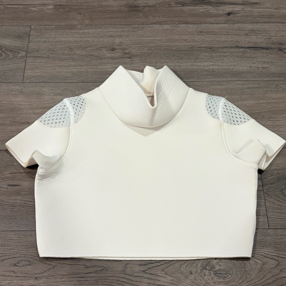 ALO Yoga white crop top